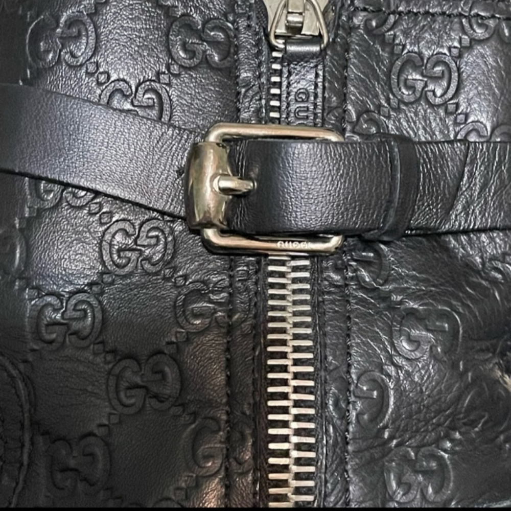 GUCCI GG Black Guccissima Leather
Ankle Moto Boots Size 39/8.5-9. VGUC 🔥 - Picture 7 of 11